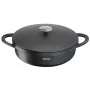 Cepšanas panna Tefal Trattoria E2187274 apaļa melna alumīnija 28 cm
