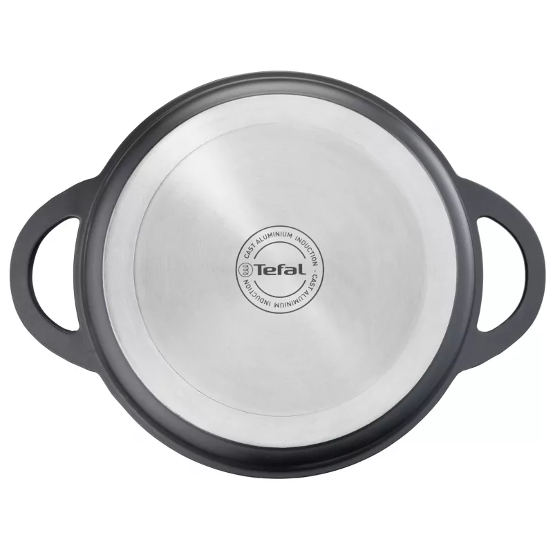 Cepšanas panna Tefal Trattoria E2187274 apaļa melna alumīnija 28 cm