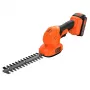Hedge Trimmer Melns & Decker BCSS18D1-QW 18V Cordless