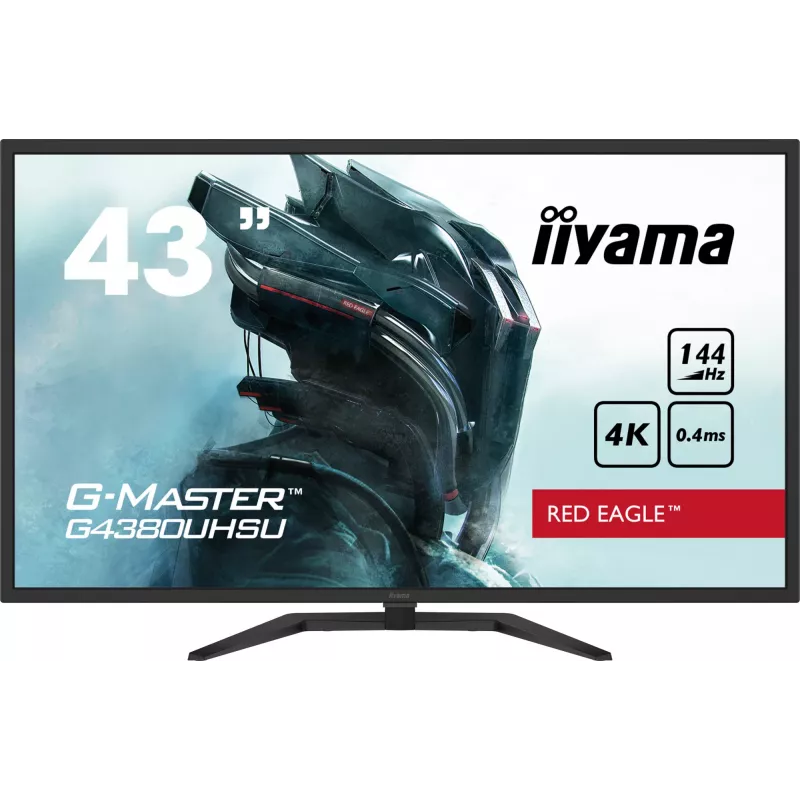 iiyama G-MASTER G4380UHSU-B1 datora monitors 108 cm (42,5 collas) 3840 x 2160 pikseļi 4K Ultra HD LED Melns