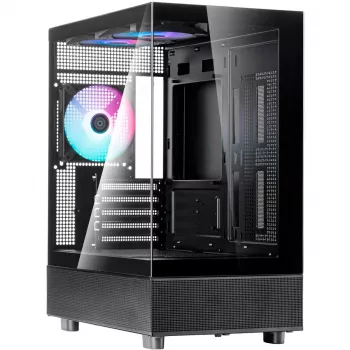Datora korpuss Silverstone Technology Lucid 04 ATX melns