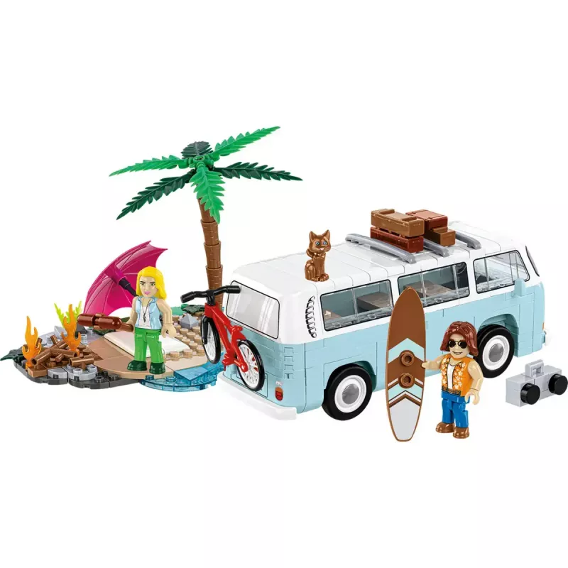 Cobi Volkswagen T2a konstruktora rotaļlieta, mērogs 1:35 modeļa komplekts — kolekcionējams ķieģeļu komplekts