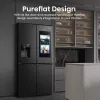 Ledusskapis Hisense Cross door RQ760N4IFE – Brīvi stāvošs, vairāku durvju, 577 L kopējā ietilpība, Melns