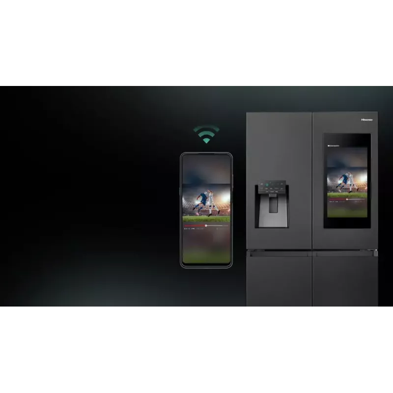 Ledusskapis Hisense Cross door RQ760N4IFE – Brīvi stāvošs, vairāku durvju, 577 L kopējā ietilpība, Melns