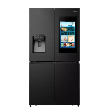Ledusskapis Hisense Cross door RQ760N4IFE – Brīvi stāvošs, vairāku durvju, 577 L kopējā ietilpība, Melns