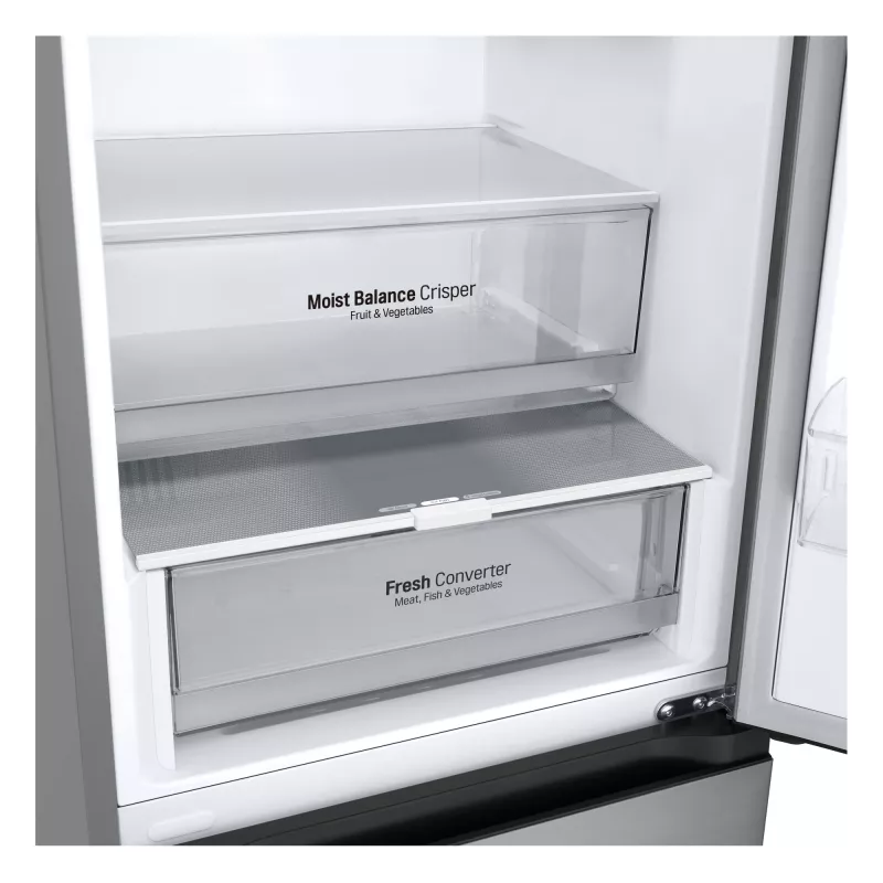 LG GBV3100CPY.APYQEUR ledusskapis ar saldētavu Brīvi stāvošs 344 L Sudraba