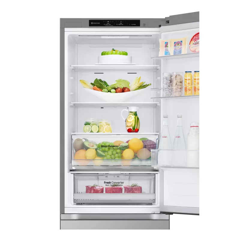 LG GBV3100CPY.APYQEUR ledusskapis ar saldētavu Brīvi stāvošs 344 L Sudraba