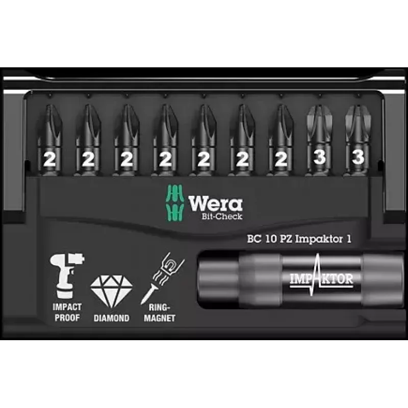 Skrūvgrieža uzgaļu komplekts Wera 05057684001