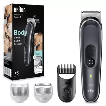 Braun BodyGroomer ķermeņa kopšanas ierīce 5 BG5340, ar SkinShield tehnoloģiju un 2 uzgaļiem