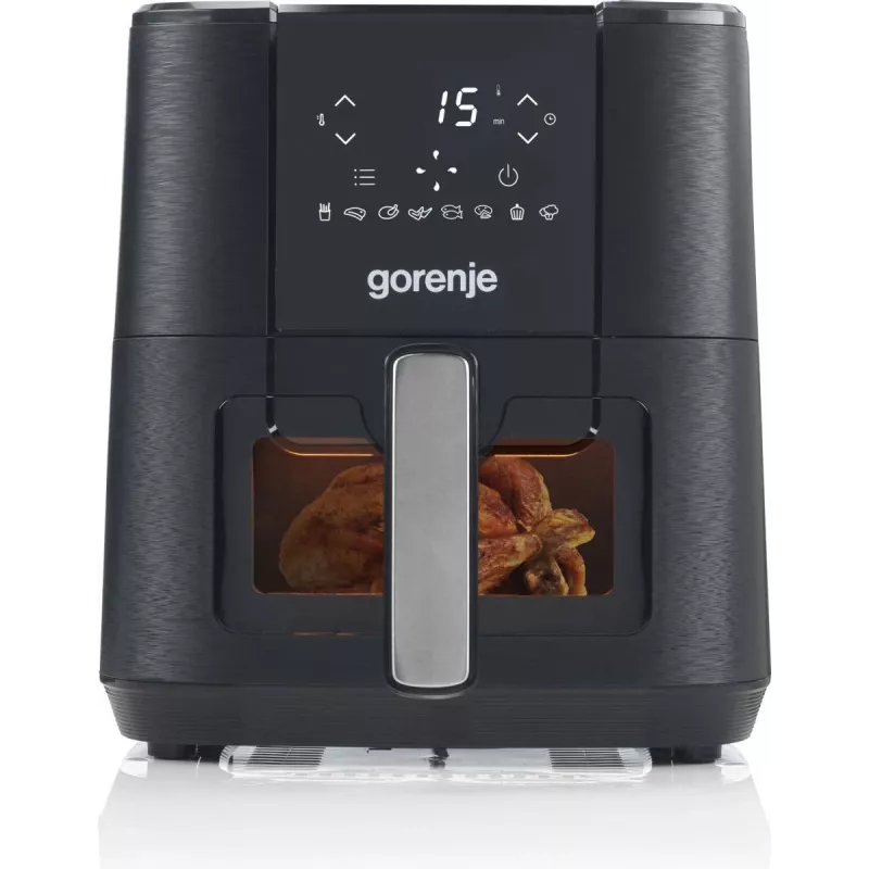 Gorenje AF1350DWB Single 5.4 L Atsevišķa 1350 W Karstā gaisa fritieris Melna