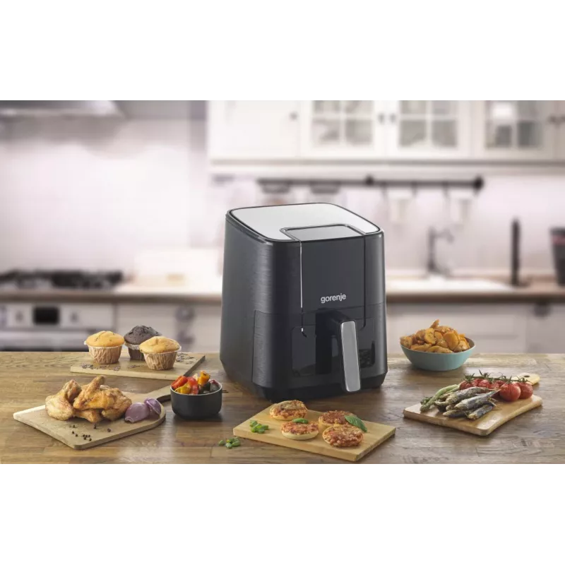 Gorenje AF1350DWB Single 5.4 L Atsevišķa 1350 W Karstā gaisa fritieris Melna