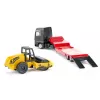 Siku MAN kravas auto ar ceļa veltni, Kravas auto/Piekabes modelis, 1:87, MAN, Zēnam/Meitenei, Metāls, Plastmasa, Sarkana, Dzeltena