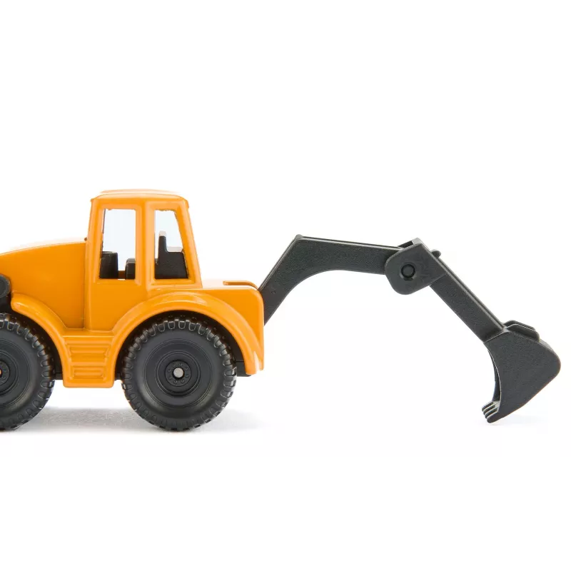 Siku MAN kravas automašīna ar ekskavatoru-iekrāvēju, Kravas automašīnas/piekabes modelis, 1:87, MAN, Zēns/Meitene, Metāls, Plastmasa, Zila, Dzeltena