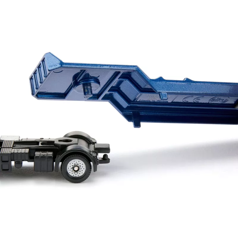 Siku MAN kravas automašīna ar ekskavatoru-iekrāvēju, Kravas automašīnas/piekabes modelis, 1:87, MAN, Zēns/Meitene, Metāls, Plastmasa, Zila, Dzeltena