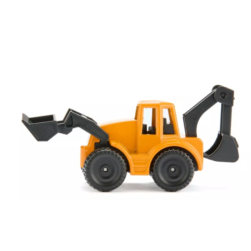 Siku MAN kravas automašīna ar ekskavatoru-iekrāvēju, Kravas automašīnas/piekabes modelis, 1:87, MAN, Zēns/Meitene, Metāls, Plastmasa, Zila, Dzeltena