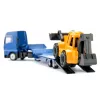 Siku MAN kravas automašīna ar ekskavatoru-iekrāvēju, Kravas automašīnas/piekabes modelis, 1:87, MAN, Zēns/Meitene, Metāls, Plastmasa, Zila, Dzeltena