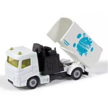 Rotaļlietu transportlīdzekļu komplekts Siku Municipal: ceļu slaucītājs un atkritumu vedējs, metāls/plastmasa, balts, vecums 3+