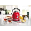 Ariete 2854 Moderna elektriskā tējkanna, 2000 W, 1,7 L tilpums, 360° bezvadu, automātiskā izslēgšanās sistēma, noņemams filtrs, redzams ūdens līmenis, termometrs, sarkana