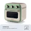 Ariete 4632 Gaisa fritieris un cepeškrāsns Vintage, 1400W, 2in1, Tilpums 16L, Iekļauti piederumi, Taimeris 60 minūtes, Dubultstikls, Zaļš
