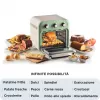 Ariete 4632 Gaisa fritieris un cepeškrāsns Vintage, 1400W, 2in1, Tilpums 16L, Iekļauti piederumi, Taimeris 60 minūtes, Dubultstikls, Zaļš