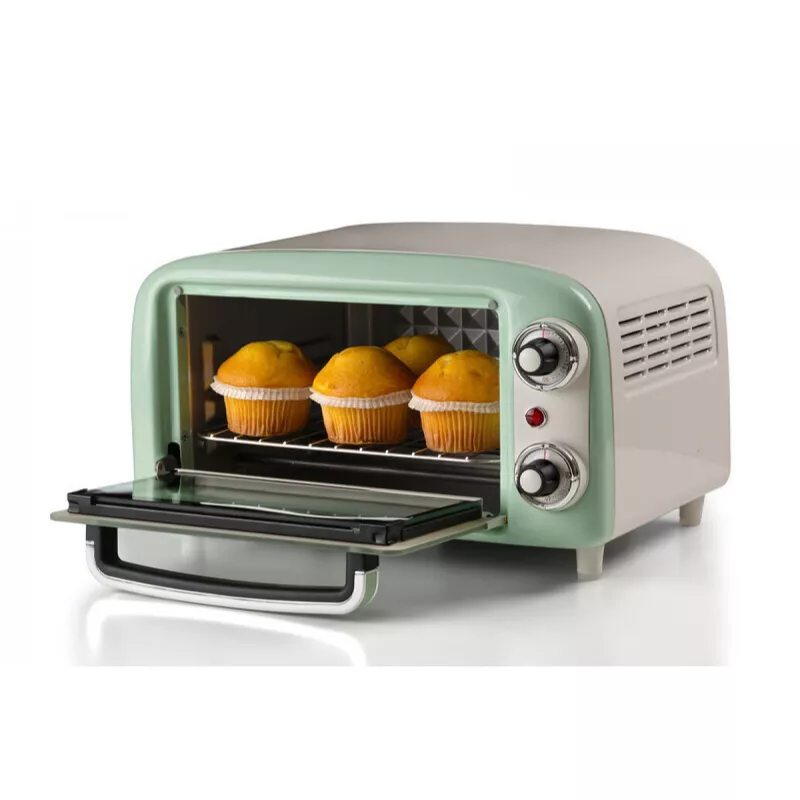 Ariete 3919 Electric Oven Vintage, 800W, 10L capacity, Double glass, Retro, zaļa