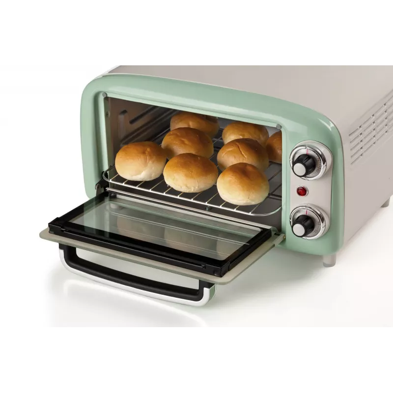 Ariete 3919 Electric Oven Vintage, 800W, 10L capacity, Double glass, Retro, zaļa