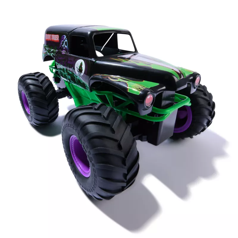 Monster Jam, oficiālā Smash & Bash Grave Digger tālvadības iekštelpu un āra braucamrīks, 1:15 mērogā salabojams monstru kravas auto, bērnu rotaļlietas zēniem un meitenēm no 4 gadu vecuma