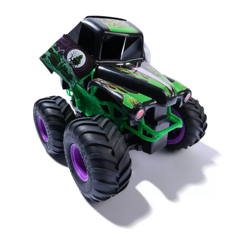 Monster Jam, oficiālā Smash & Bash Grave Digger tālvadības iekštelpu un āra braucamrīks, 1:15 mērogā salabojams monstru kravas auto, bērnu rotaļlietas zēniem un meitenēm no 4 gadu vecuma