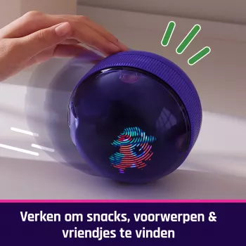 Interaktīva kāmja bumbas rotaļlieta Spinmaster Bitzee ar vairāk nekā 20 digitālajiem kāmjiem, ripo un reaģē uz pieskārienu, AA baterija, daudzkrāsu