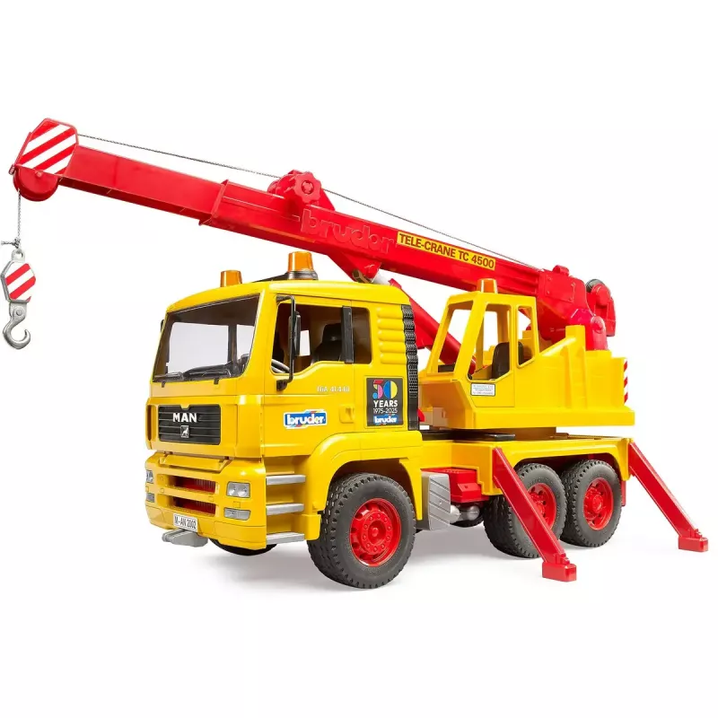 Rotaļu autoceltnis BRUDER MAN TGA modelis 01054, mēroga rotaļu transportlīdzeklis spēlēšanai