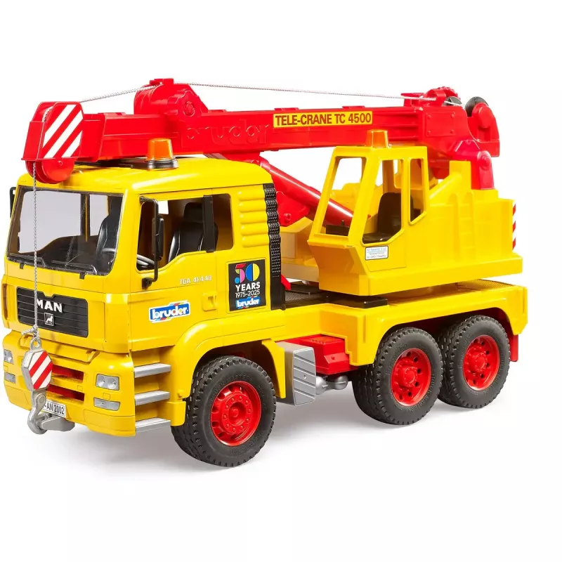 Rotaļu autoceltnis BRUDER MAN TGA modelis 01054, mēroga rotaļu transportlīdzeklis spēlēšanai