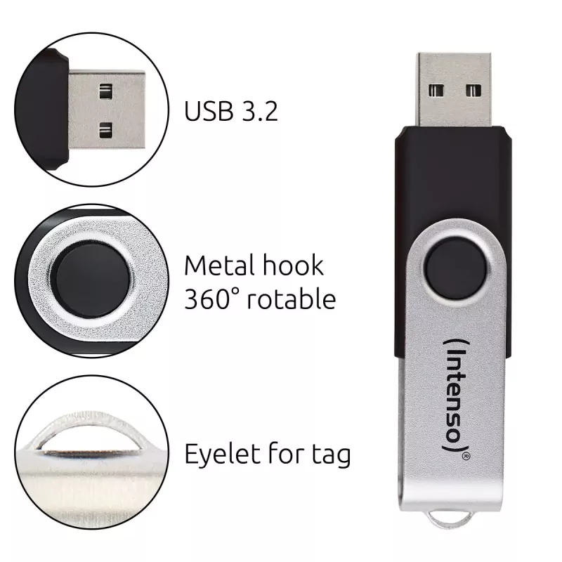 USB zibatmiņa Intenso 32GB USB-A 3.2 Gen 1 Office Line