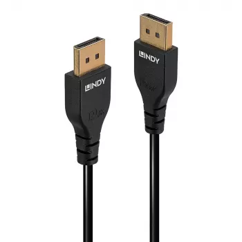 Lindy 1m plāns DisplayPort 1.4 kabelis, 1 m, DisplayPort, DisplayPort, Male, Male, 7680 x 4320 pixels