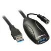 USB pagarinātāja kabelis Lindy 15m USB 3.0 aktīvs pagarinātājs