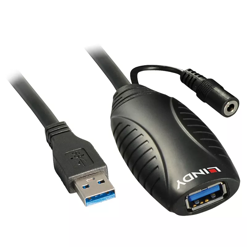 USB pagarinātāja kabelis Lindy 15m USB 3.0 aktīvs pagarinātājs