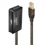 Lindy 10m USB 2.0 aktīvs pagarinātāja centrmezgls, USB 2.0, 480 Mbit/s, pelēks, 28/24, 10 m