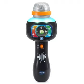 VTech Baby Magisches Singspaß-Mikrofon, Rotaļlietu mikrofons, 2 gadi, AAA, 200 g, melns