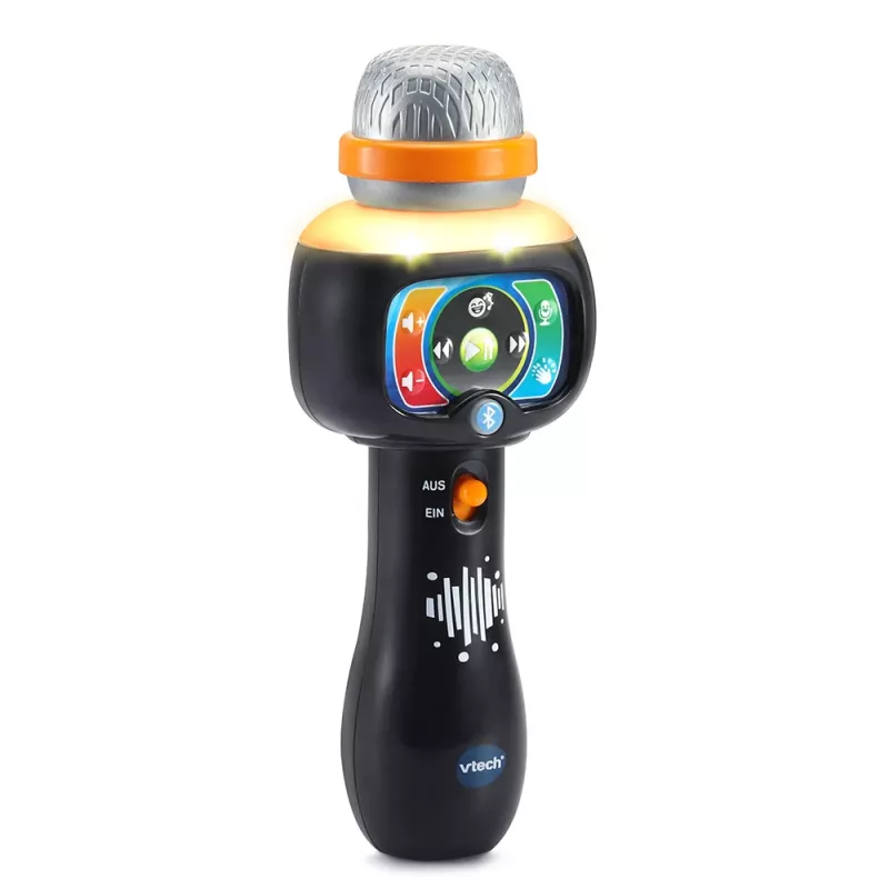 VTech Baby Magisches Singspaß-Mikrofon, Rotaļlietu mikrofons, 2 gadi, AAA, 200 g, melns