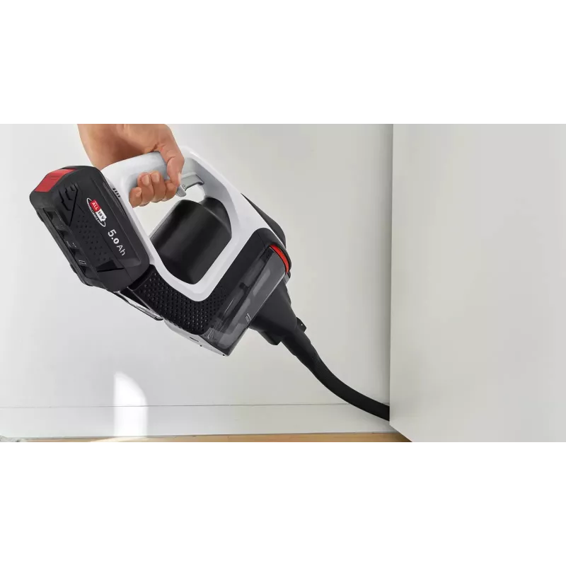 Bosch Serie 8 BSS825ALL putekļsūcējs ar kātu/elektriskā slota Baterija Sausā Bezmaisa Melns, Balts 5 Ah