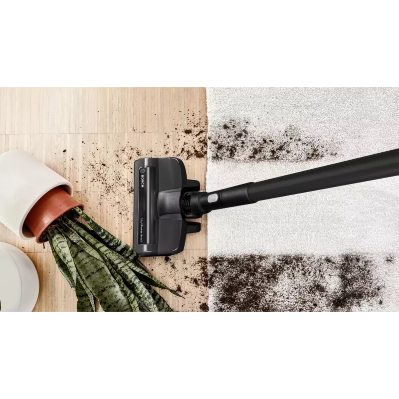 Bosch Serie 8 BSS825ALL putekļsūcējs ar kātu/elektriskā slota Baterija Sausā Bezmaisa Melns, Balts 5 Ah