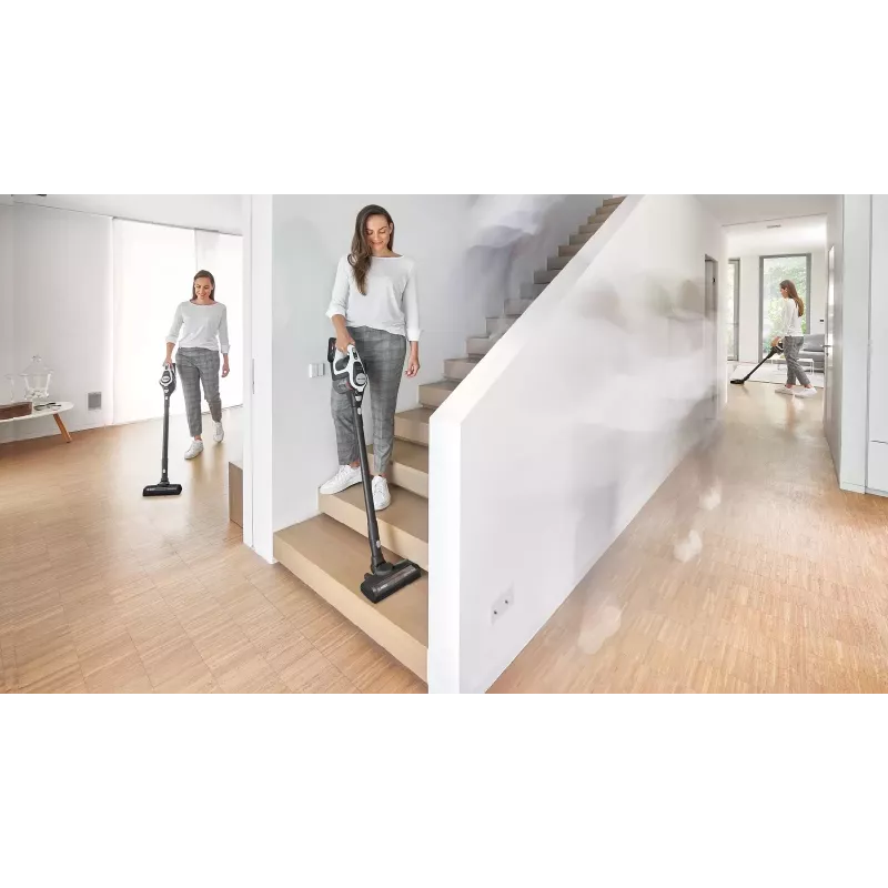 Bosch Serie 8 BSS825ALL putekļsūcējs ar kātu/elektriskā slota Baterija Sausā Bezmaisa Melns, Balts 5 Ah