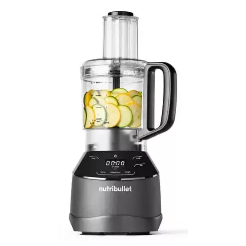 Virtuves kombains NUTRIBULLET NBF580B — 1500 W, 1.8 L bļoda, melns, nerūsējošā tērauda asmeņi