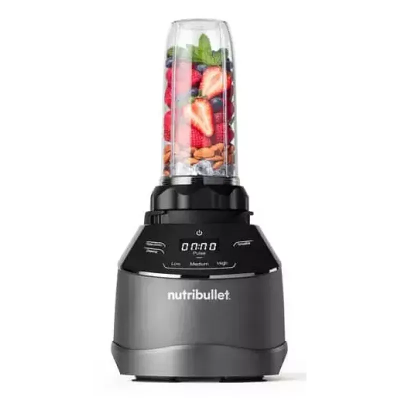 Virtuves kombains NUTRIBULLET NBF580B — 1500 W, 1.8 L bļoda, melns, nerūsējošā tērauda asmeņi