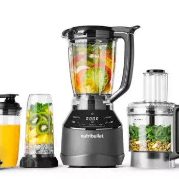 Virtuves kombains NUTRIBULLET NBF580B — 1500 W, 1.8 L bļoda, melns, nerūsējošā tērauda asmeņi