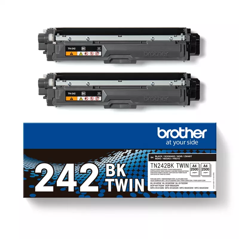 tonera kasete Brother TN-242BKTWIN 3000 lapas Melns