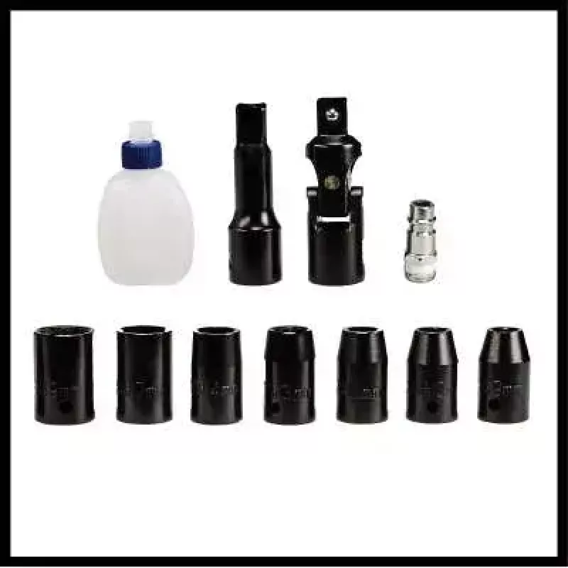 Pneimatiskais skrūvgriezis EINHELL TC-PR 68 — pneimatisks, 68 N·m griezes moments, 160 apgr./min, taisns rokturis, 7 uzgaļi, 252×350×83 mm, melns/sarkans