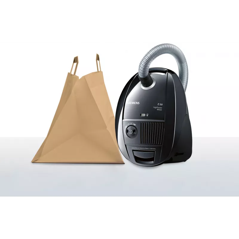 Siemens VSZ3B212 putekļsūcējs 4 L cilindriskais putekļsūcējs sausai tīrīšanai 600 W putekļu maiss