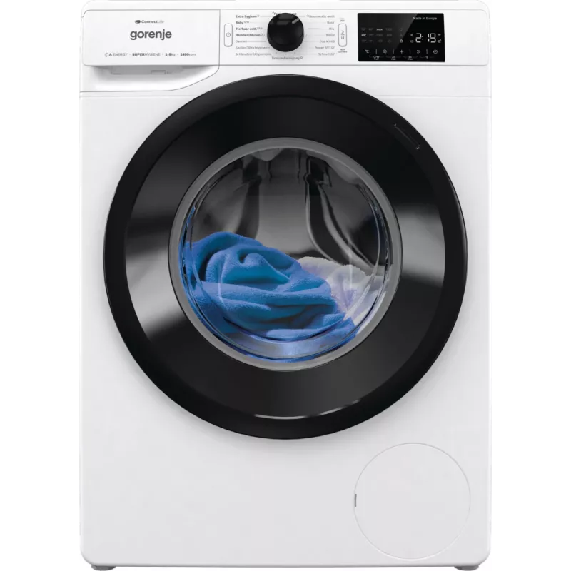 Gorenje WPNEI84A1TS veļas mašīna ar priekšējo ielādi 8 kg 1400 RPM Balta