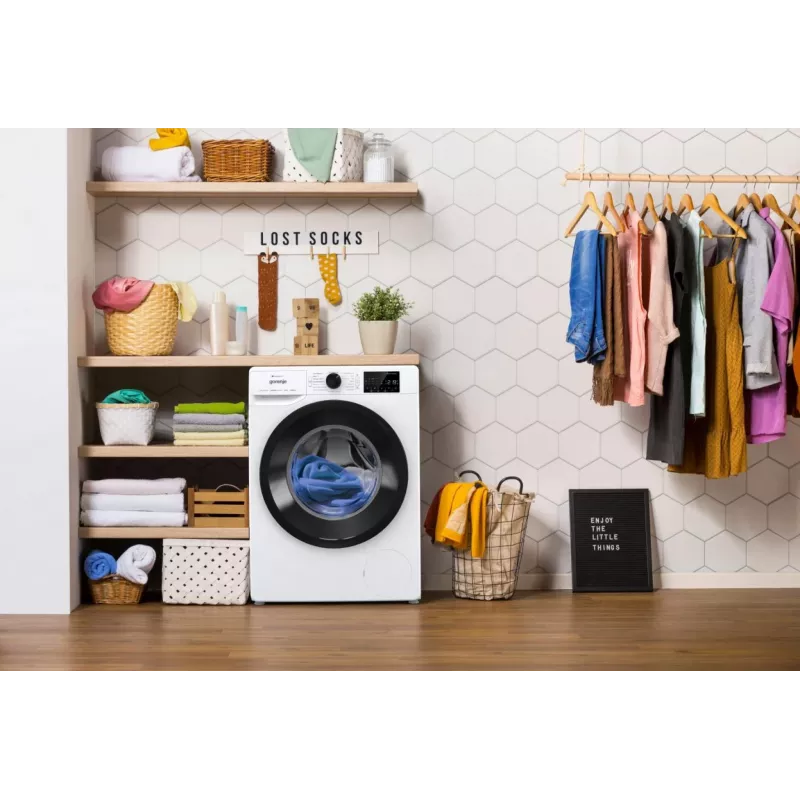 Gorenje WPNEI84A1TS veļas mašīna ar priekšējo ielādi 8 kg 1400 RPM Balta