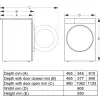 Gorenje WPNEI84A1TS veļas mašīna ar priekšējo ielādi 8 kg 1400 RPM Balta